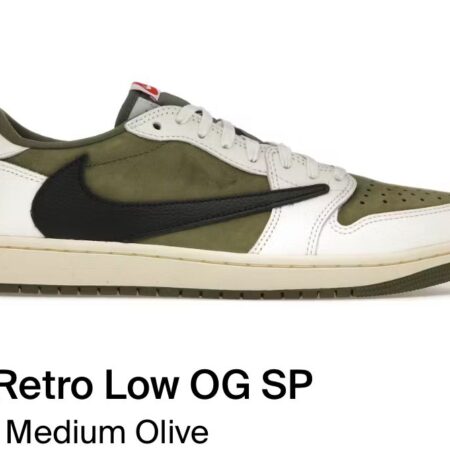 Jordan 1 Retro Low OG SP "Travis Scott Medium Olive"