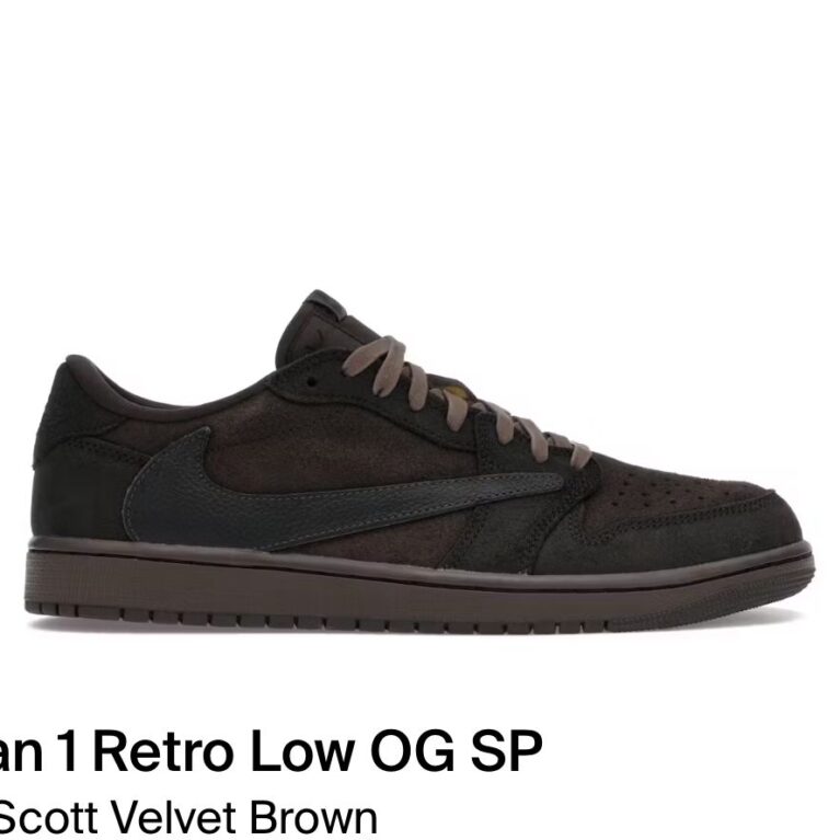Jordan 1 Retro Low OG SP "Travis Scott Velvet Brown"